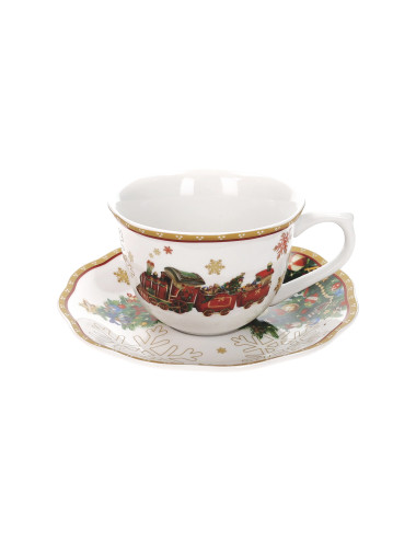 TAZZA THE CHRISTMAS SET 2 PZ PORCELLANA | Brandani