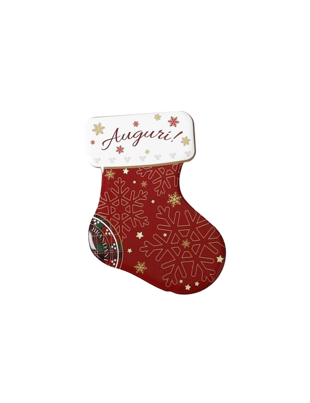 CERAMIC CHRISTMAS STOCKING MAGNETS 4 PC SET | Brandani