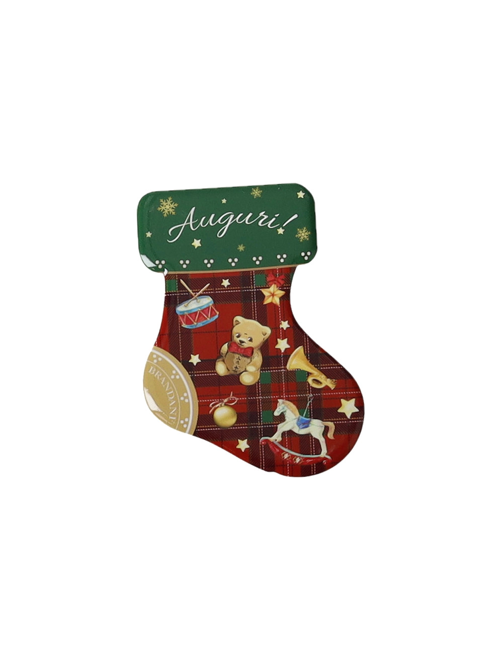 CERAMIC CHRISTMAS STOCKING MAGNETS 4 PC SET | Brandani