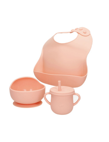 SET PAPPA GNAM ROSA 4 PZ SILICONE | Brandani