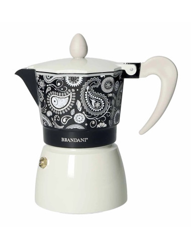 CAFFETTIERA SHANTI 3 TAZZE ALLUMINIO NERA | Brandani