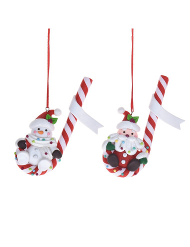 GINGER BREAD CANDY STICK DECORATION 2 PCS SET | Brandani