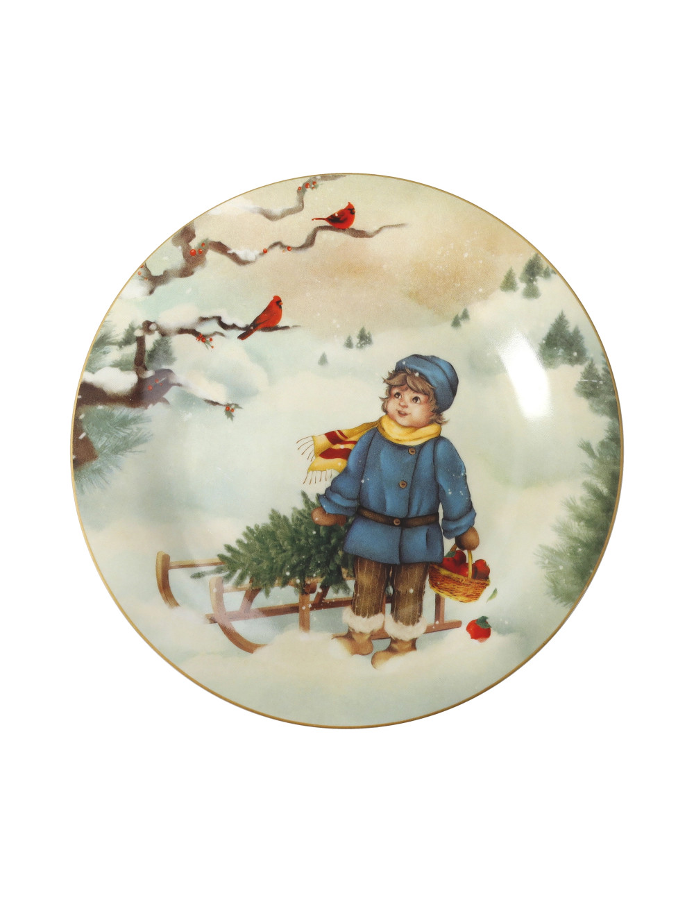 CUCCIOLI PORCELAIN SMALL PLATE (BOY) | Brandani