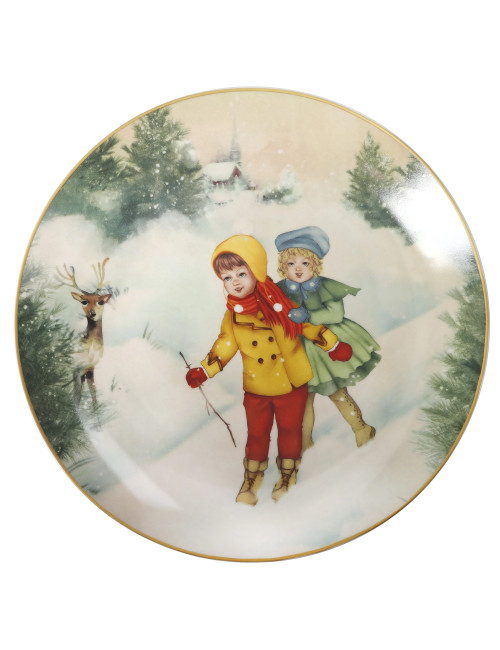 CUCCIOLI PORCELAIN PLATE (HAPPY KIDS) | Brandani