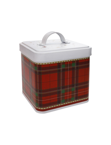 BARATTOLO QUADRO CHRISTMAS TARTAN METAL | Brandani