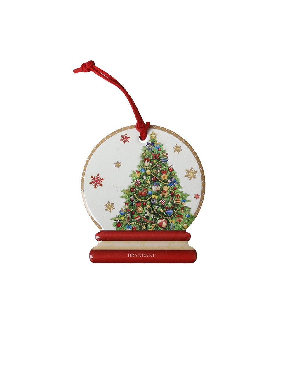 CERAMIC/CORK CHRISTMAS DECORATION 4 PC SET | Brandani