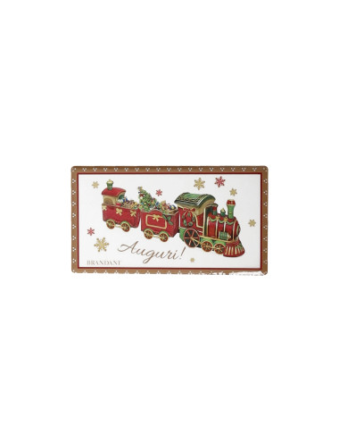 CERAMIC CHRISTMAS GREETINGS MAGNETS 4 PC SET | Brandani