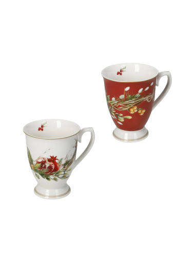 MUG CAROL SET 2 PZ NEW BONE CHINA | Brandani