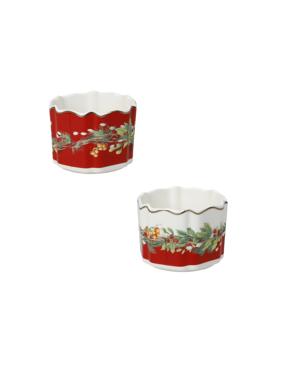 PORCELAIN CAROL BAKING CUP 2 PC SET | Brandani