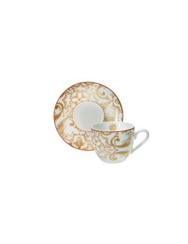 TAZZINA CAFFE EXCALIBUR SET 2 PZ NEW BONE CHINA | Brandani