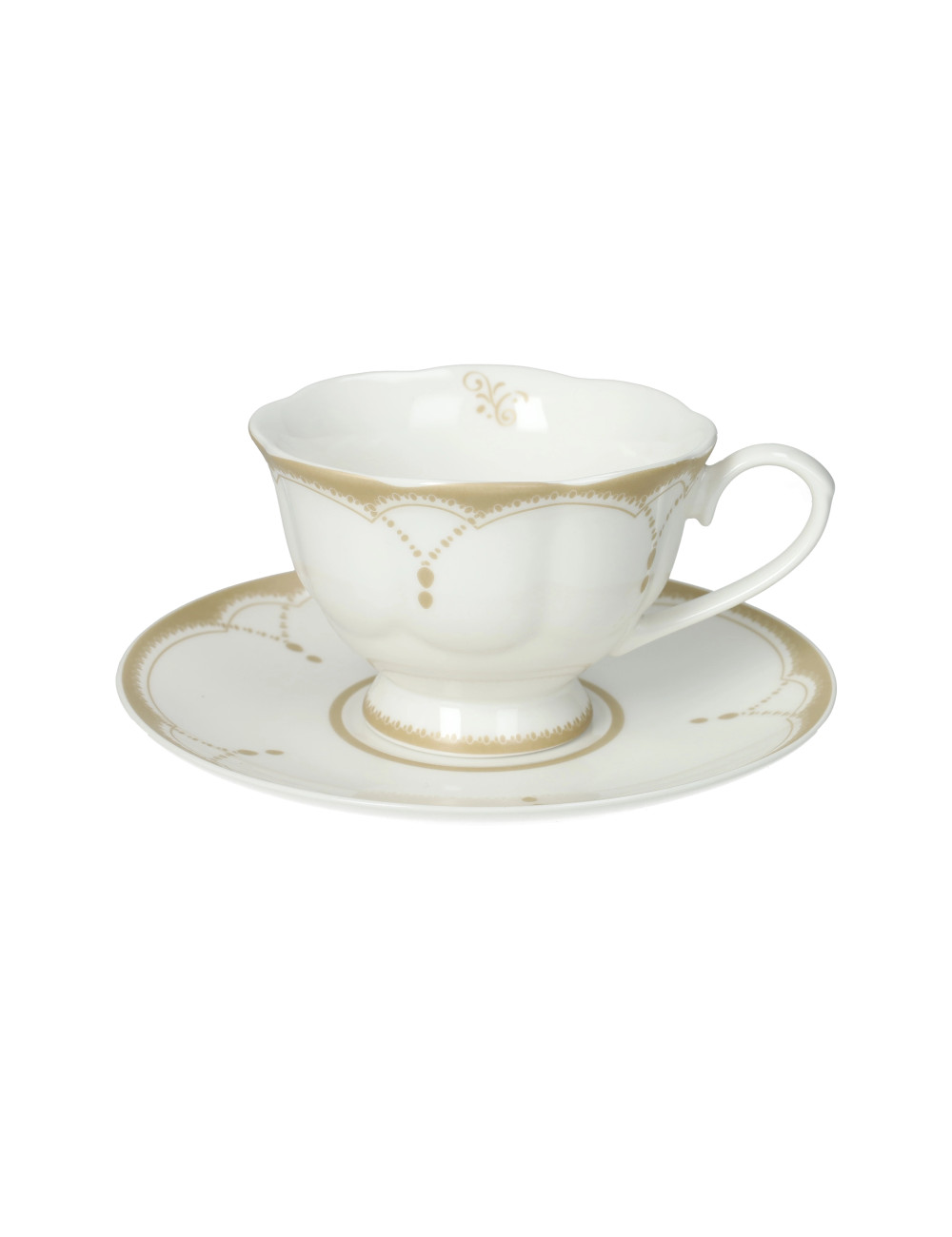 TAZZA THE GOLDEN EYE SET 2 PZ NEW BONE CHINA | Brandani