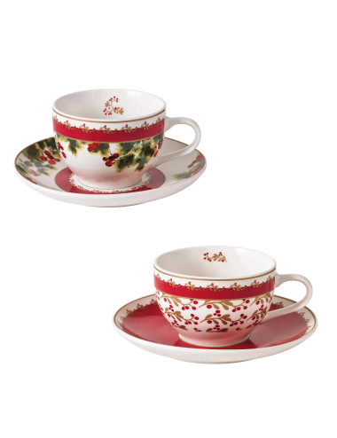 TAZZA THE LE BACCHE SET 2 PZ PORCELLANA | Brandani