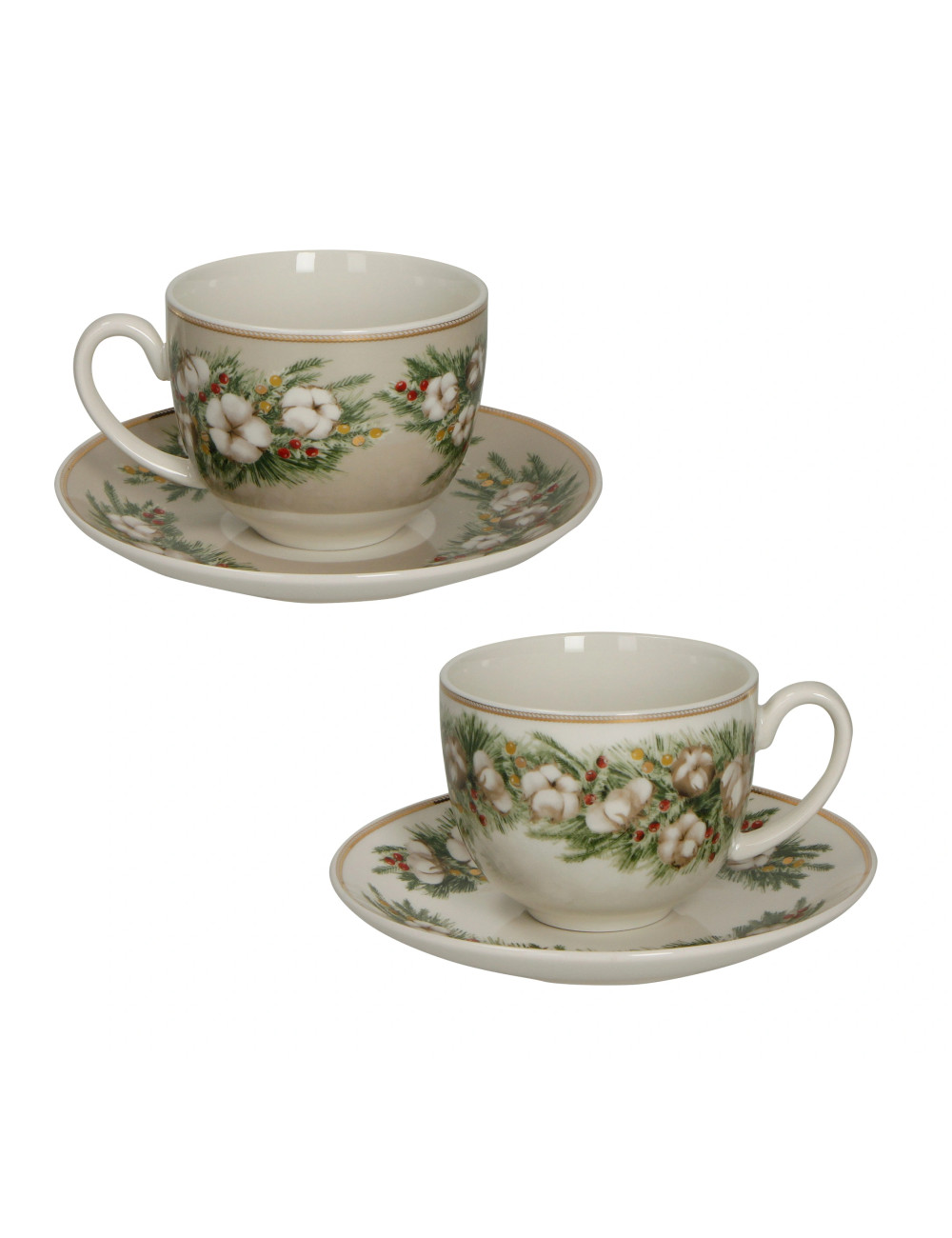 BATUFFOLI PORCELAIN 2 PCS TEA CUPS SET | Brandani