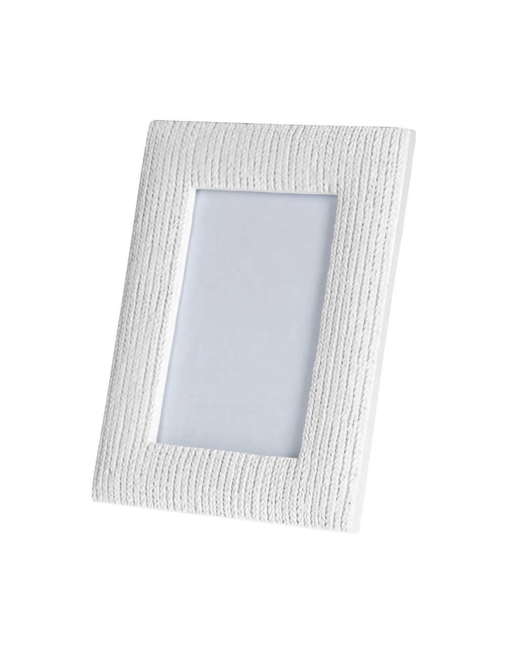 INTRECCIO WHITE POLYRESIN PHOTO FRAME INT.10X15 | Brandani