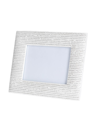 INTRECCIO WHITE POLYRESIN PHOTO FRAME INT.13X18 | Brandani