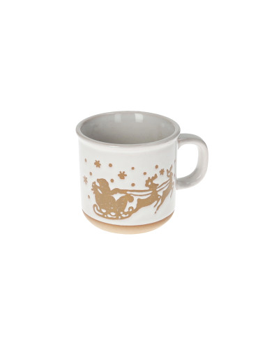 GINGERBREAD COFFEE CUP 2 PC SET STONEWARE | Brandani