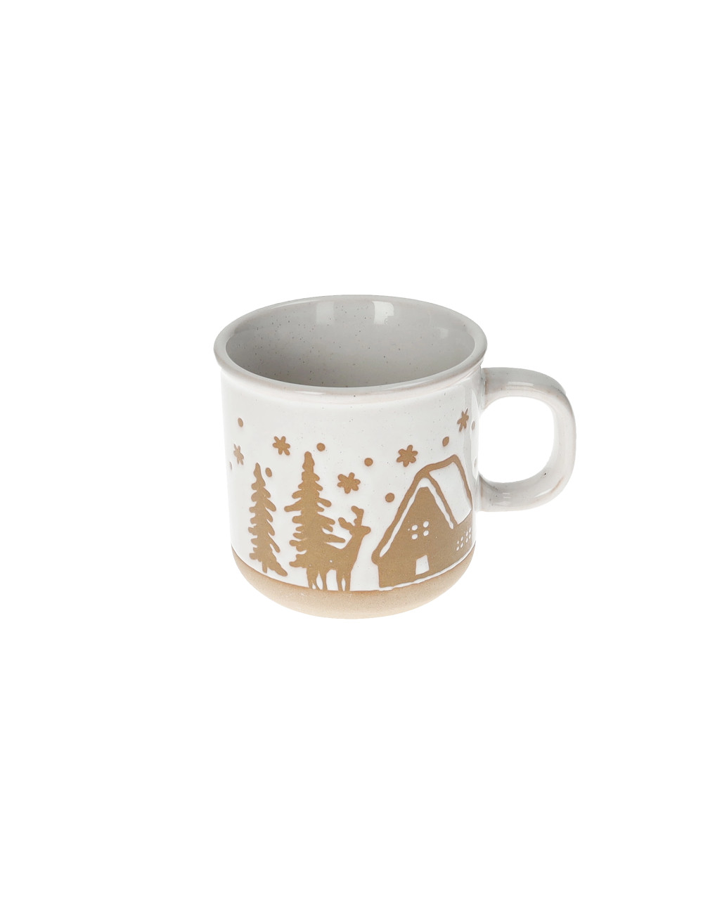 GINGERBREAD COFFEE CUP 2 PC SET STONEWARE | Brandani