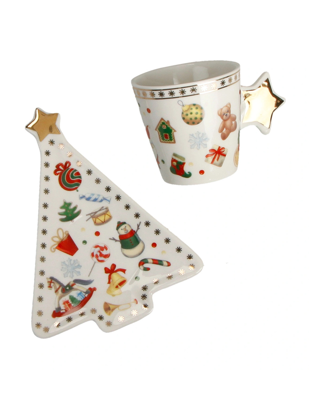 CHICCHI E BALOCCHI NEW BONE CHINA 2 PCS COFFEE CUPS SET | Brandani