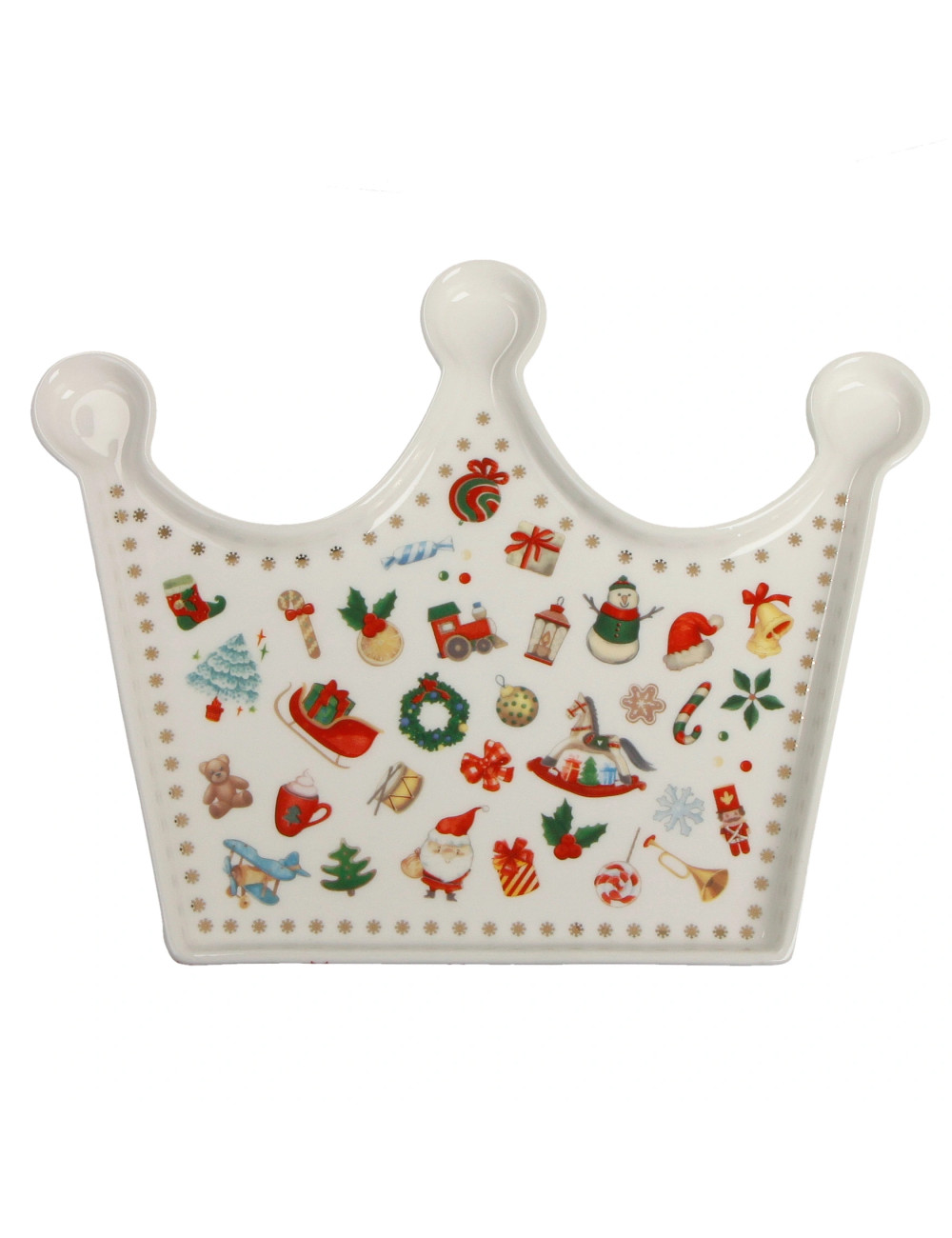 CHICCHI E BALOCCHI NEW BONE CHINA CROWN LITTLE TRAY | Brandani