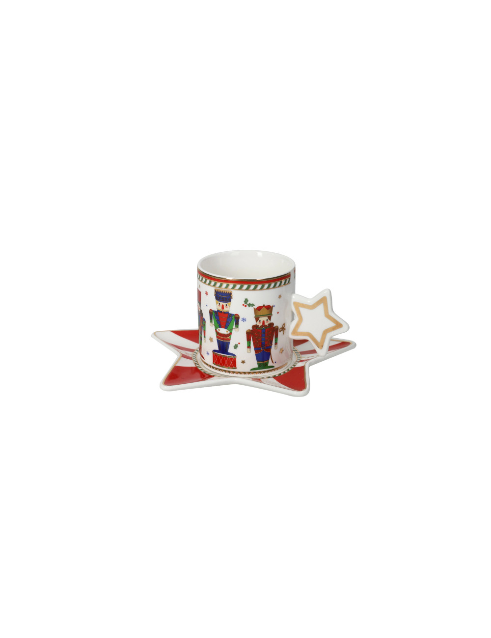 TAZZINA CAFFE LO SCHIACCIANOCI SET 2 PEZZI NEW BONE CHINA | Brandani