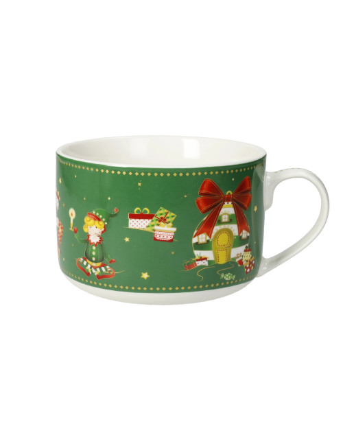 ELFOMAGIA NEW BONE CHINA BREAKFAST CUP (green) | Brandani