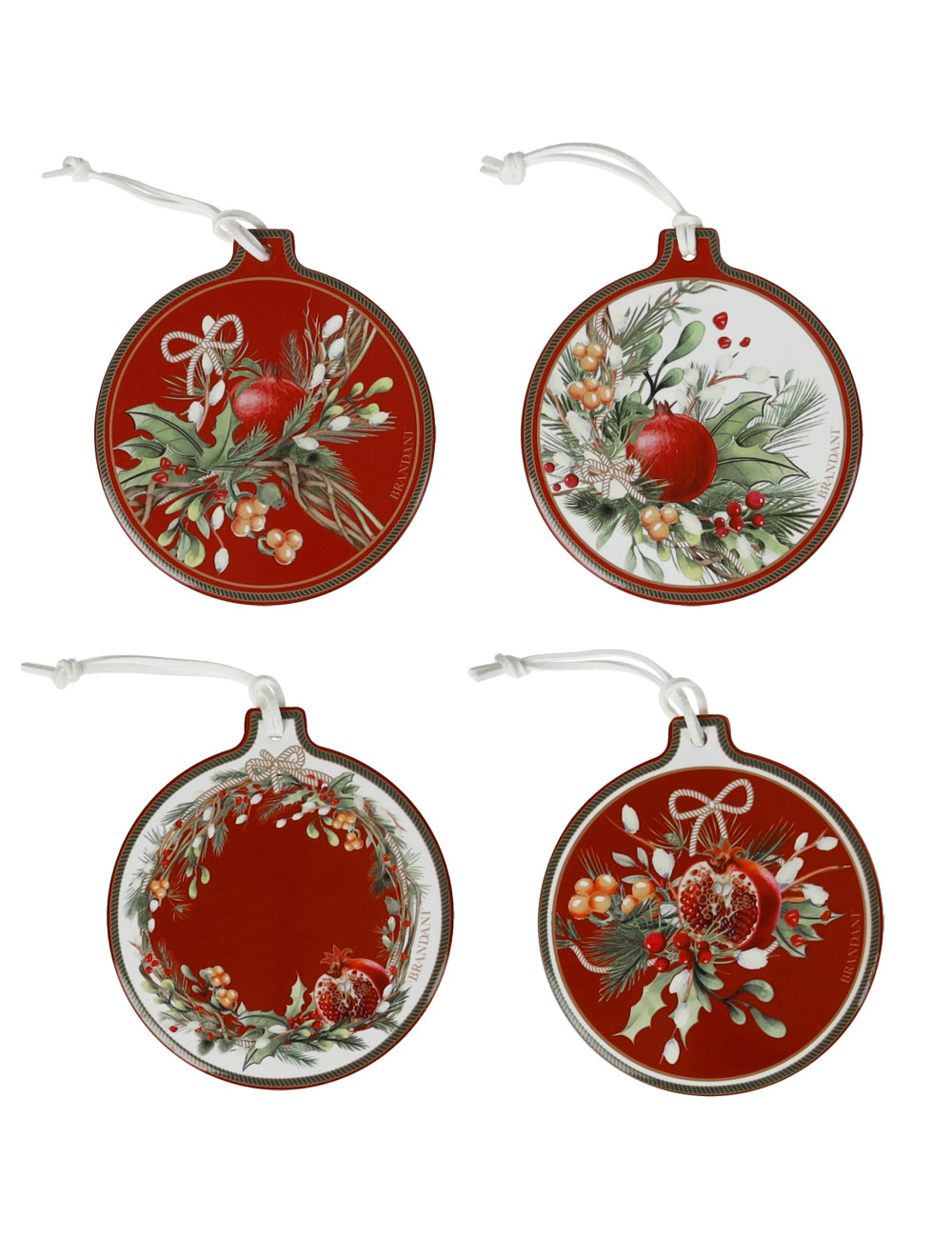 DECORATION CAROL SET 4 PZ CERAM/SUGHERO | Brandani