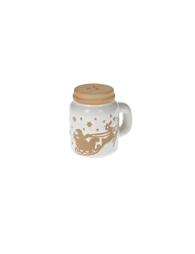 GINGERBREAD SALT & PEPPER 2 PC SET STONEWARE | Brandani