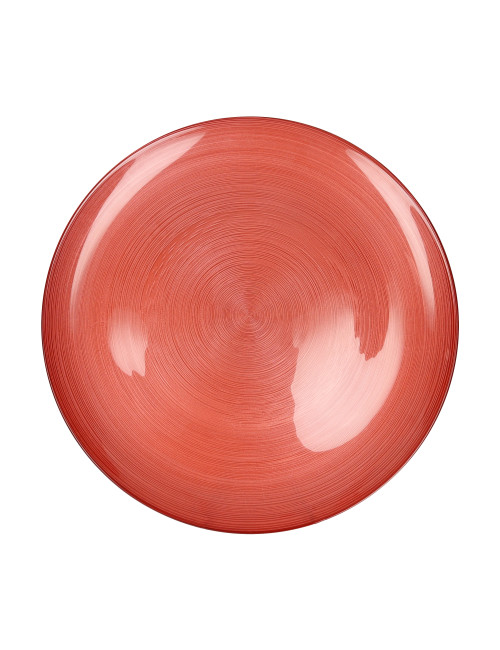 GLASS ARES ORANGE PLATE CM D 32 | Brandani