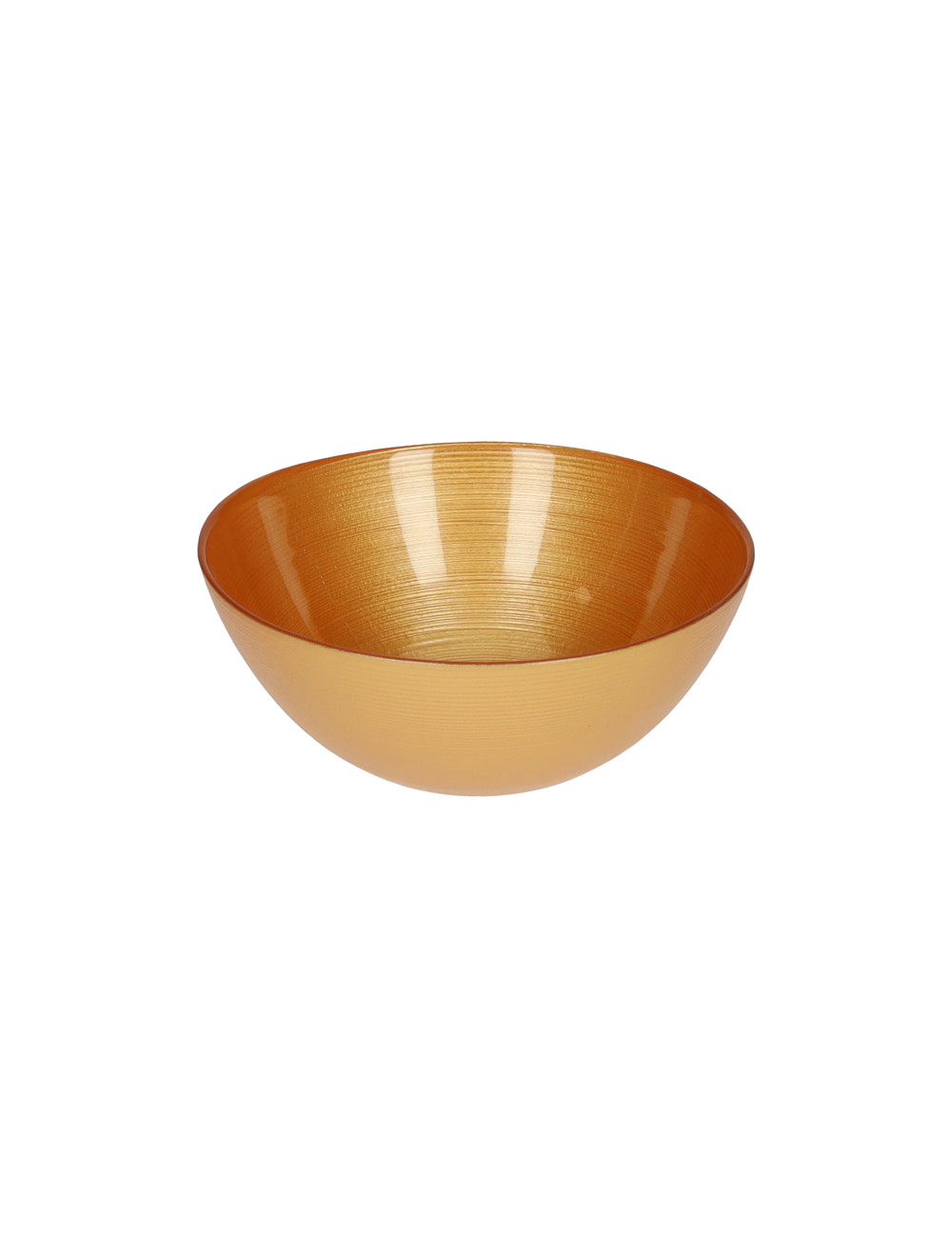 GLASS ARES OCHRE LITTLE BOWLS SET 2 PIECES CM D 15 | Brandani