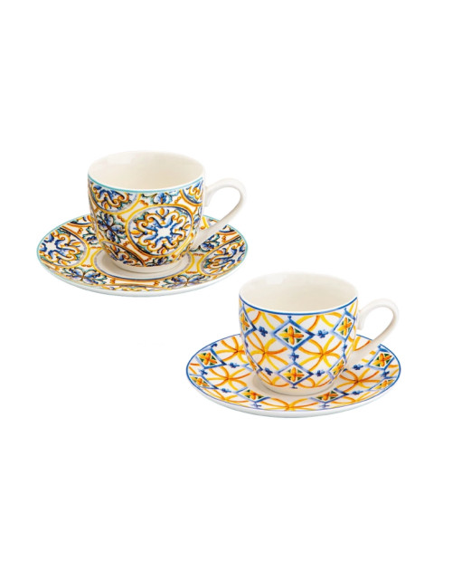 TAZZINA CAFFE MEDICEA SET 2 PZ NEW BONE CHINA  | Brandani