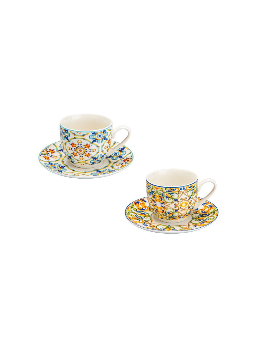 TAZZINA CAFFE MEDICEA SET 2 PZ NEW BONE CHINA  | Brandani