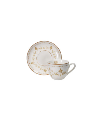 EXCALIBUR COFFEE CUPS 2 PCS SET NEW BONE CHINA | Brandani