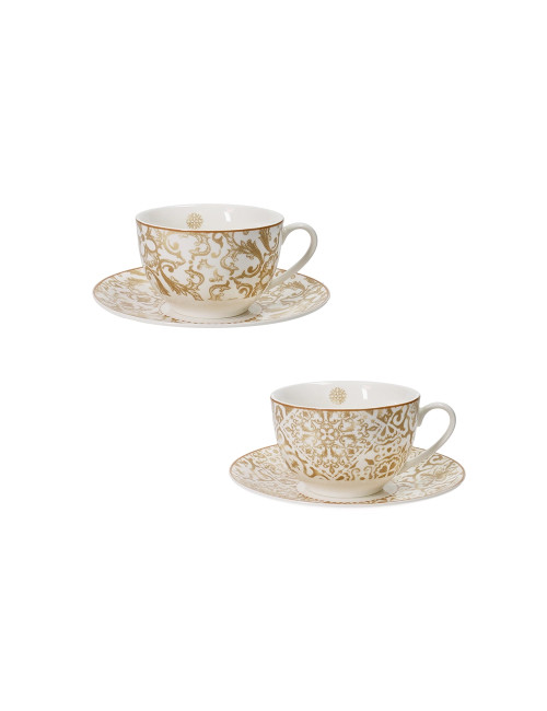 TAZZA THE EXCALIBUR SET 2 PZ NEW BONE CHINA | Brandani