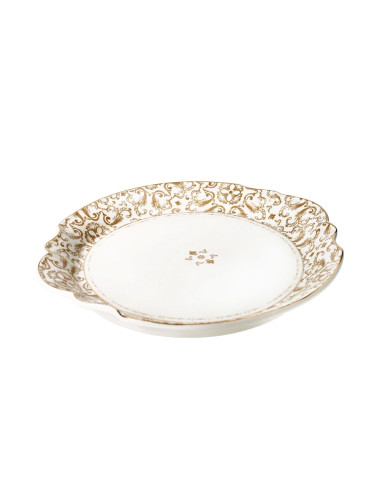 EXCALIBUR SCALLOPED PORCELAIN TRAY | Brandani