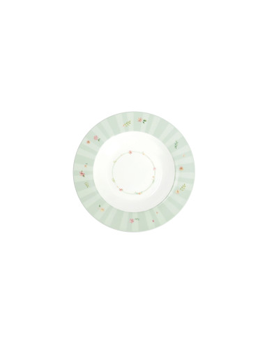 TAVOLA 18 PZ POLLINE VERDE NEW BONE CHINA | Brandani