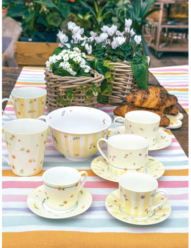 MUG POLLINE SET 2 PZ NEW BONE CHINA | Brandani