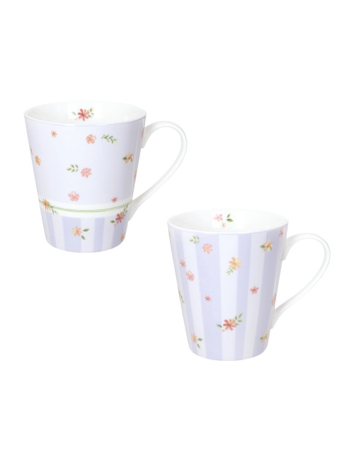 MUG POLLINE LILLA SET 2 PZ NEW BONE CHINA | Brandani