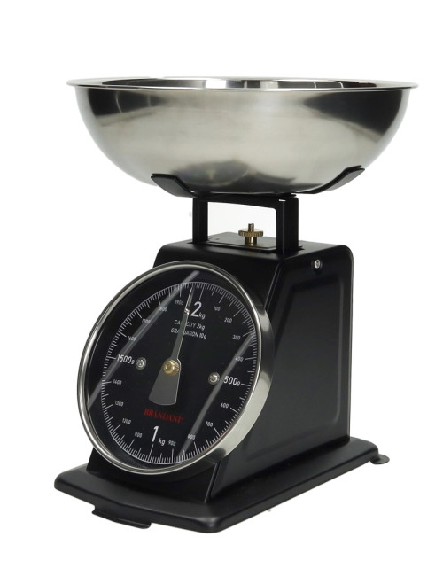 STAINLESS OPAQUE BLACK VINTAGE SCALES | Brandani