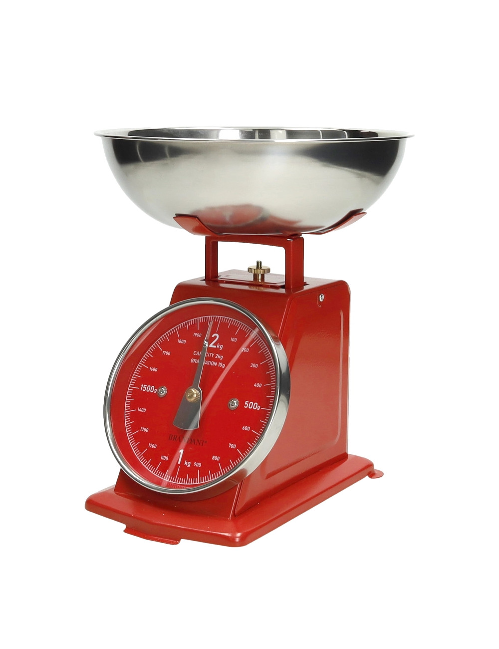 BILANCIA VINTAGE ROSSO OPACO INOX | Brandani