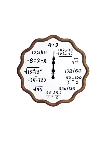 OROLOGIO ARITMETICA METALLO/LEGNO | Brandani