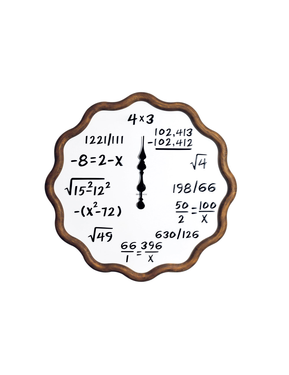 OROLOGIO ARITMETICA METALLO/LEGNO | Brandani