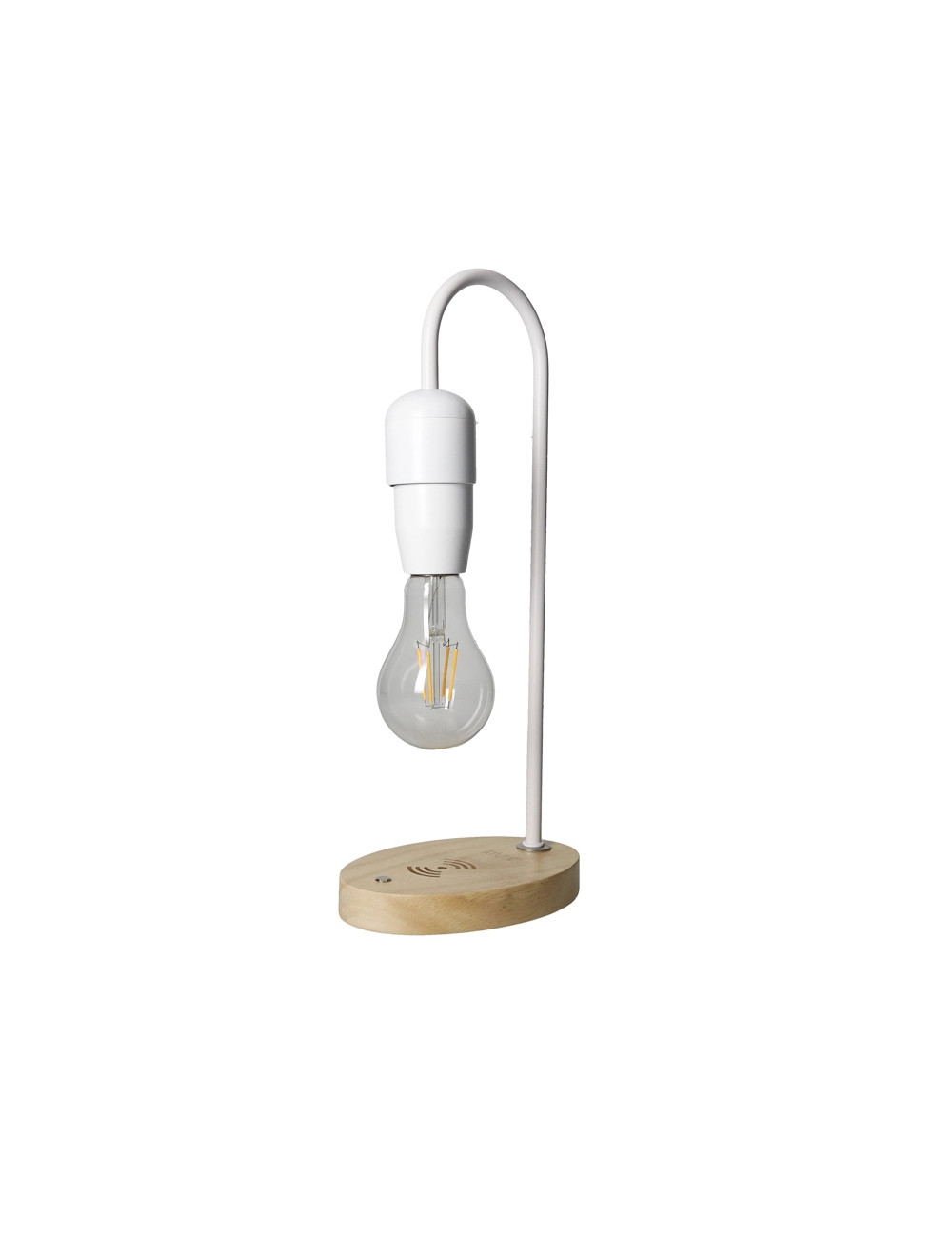 LAMPADA STACCA & GO BIANCO METAL C/BASE LEGNO PER RICARICA  | Brandani