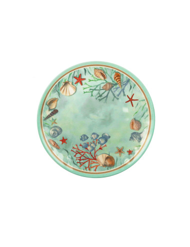 REEF MELAMINE DINNER PLATE | Brandani