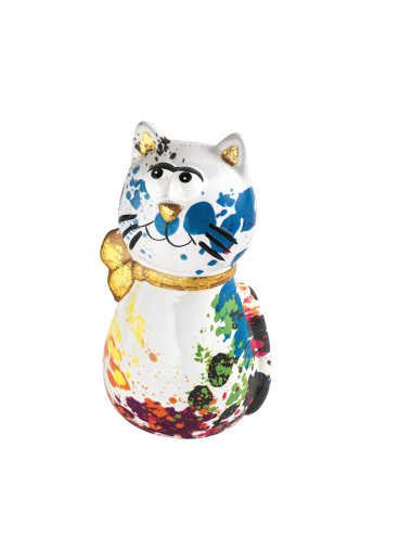 SALVADANAIO GATTO DECORI ASSORTITI DOLOMITE | Brandani