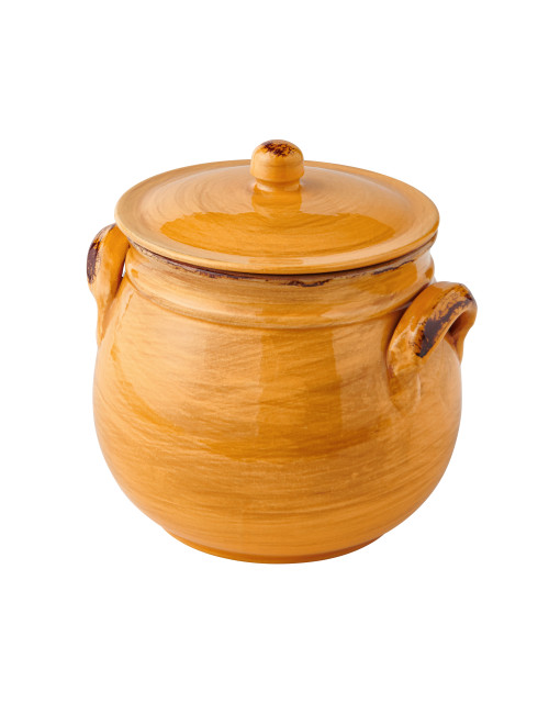 BEANS AND VEGETABLE FIRE CLAY POT WITH LID | Brandani