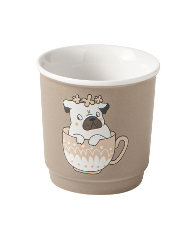 BICCHIERINO CANI E GATTI NEW BONE CHINA | Brandani