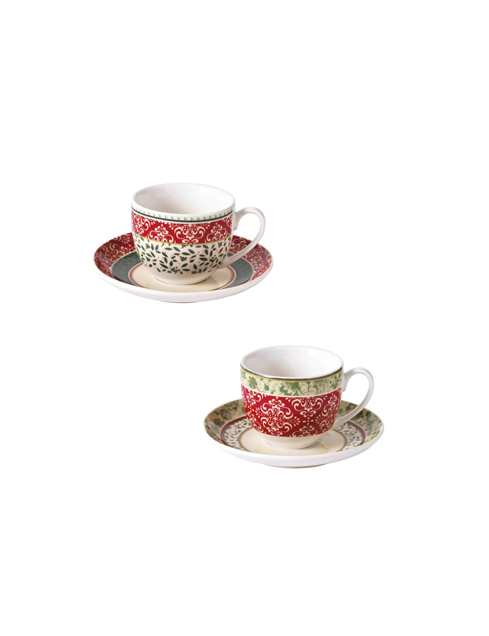 TAZZINA CAFFE CANTICO SET 2 PZ NEW BONE CHINA | Brandani