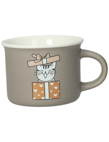 CATS & DOG NEW BONE CHINA COFFEE CUPS 4 PCS SET | Brandani