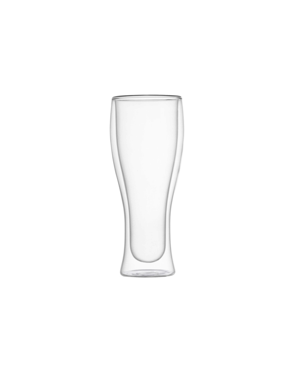 BICCHIERE BIRRA DOUBLE WALL GLASS SET 2 PZ VETRO | Brandani