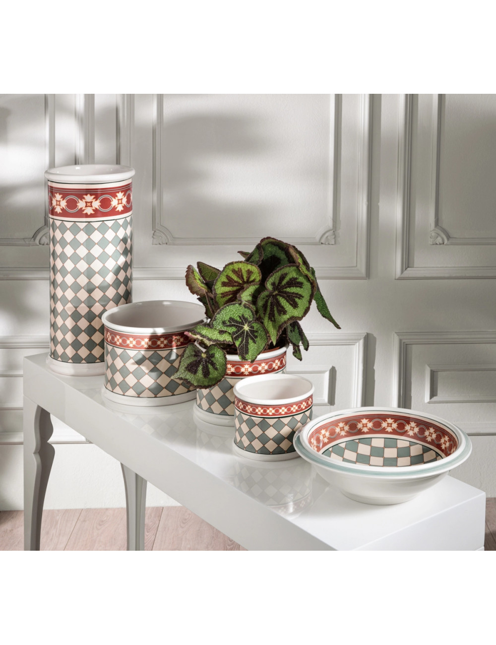 CERAMIC PLANT POT LE CEMENTINE COLLECTION | Brandani